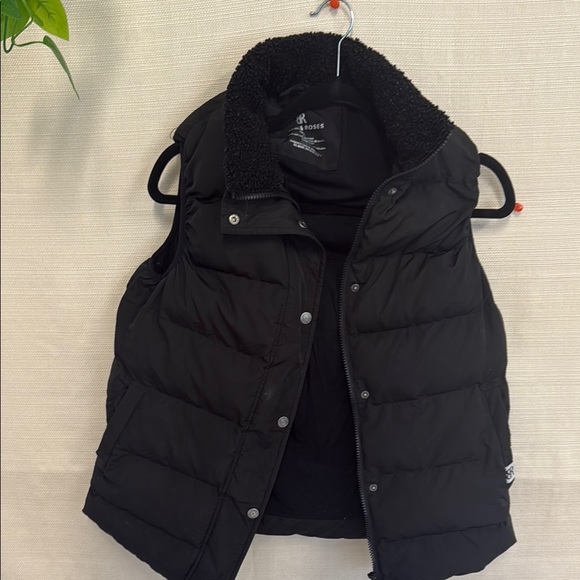 bums and roses Jackets & Blazers - Black Puffer Vest